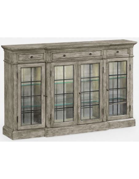 Display Cabinets and Armories Elegantly rustic display cabinet