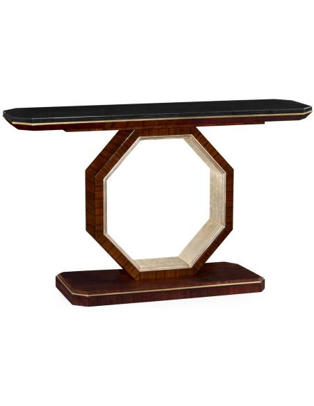 Black marble Console table
