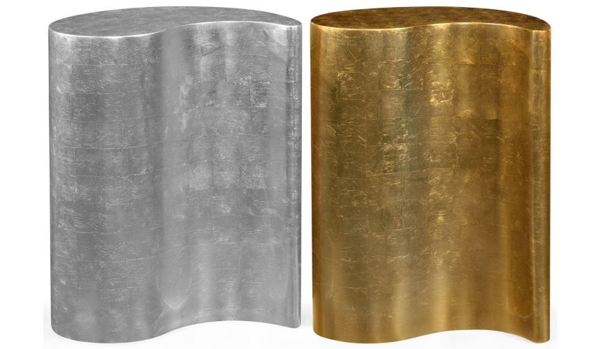 TABLES - SIDE, LAMP & BEDSIDE Gilded drinks table