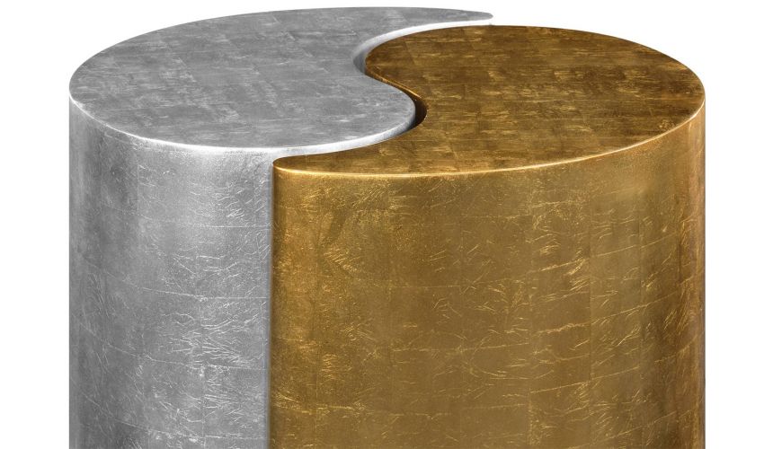 TABLES - SIDE, LAMP & BEDSIDE Gilded drinks table