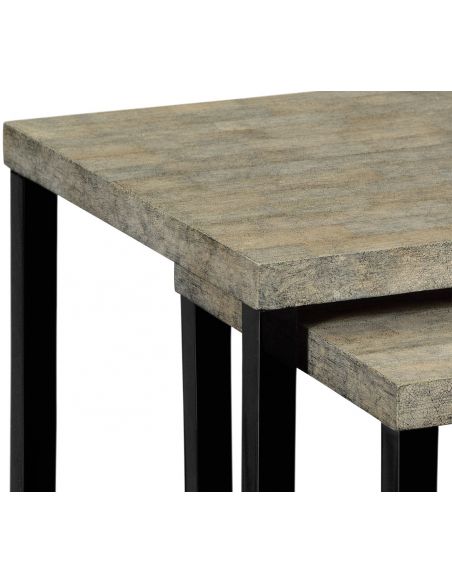 TABLES - SIDE, LAMP & BEDSIDE Eggshell inlay nesting tables