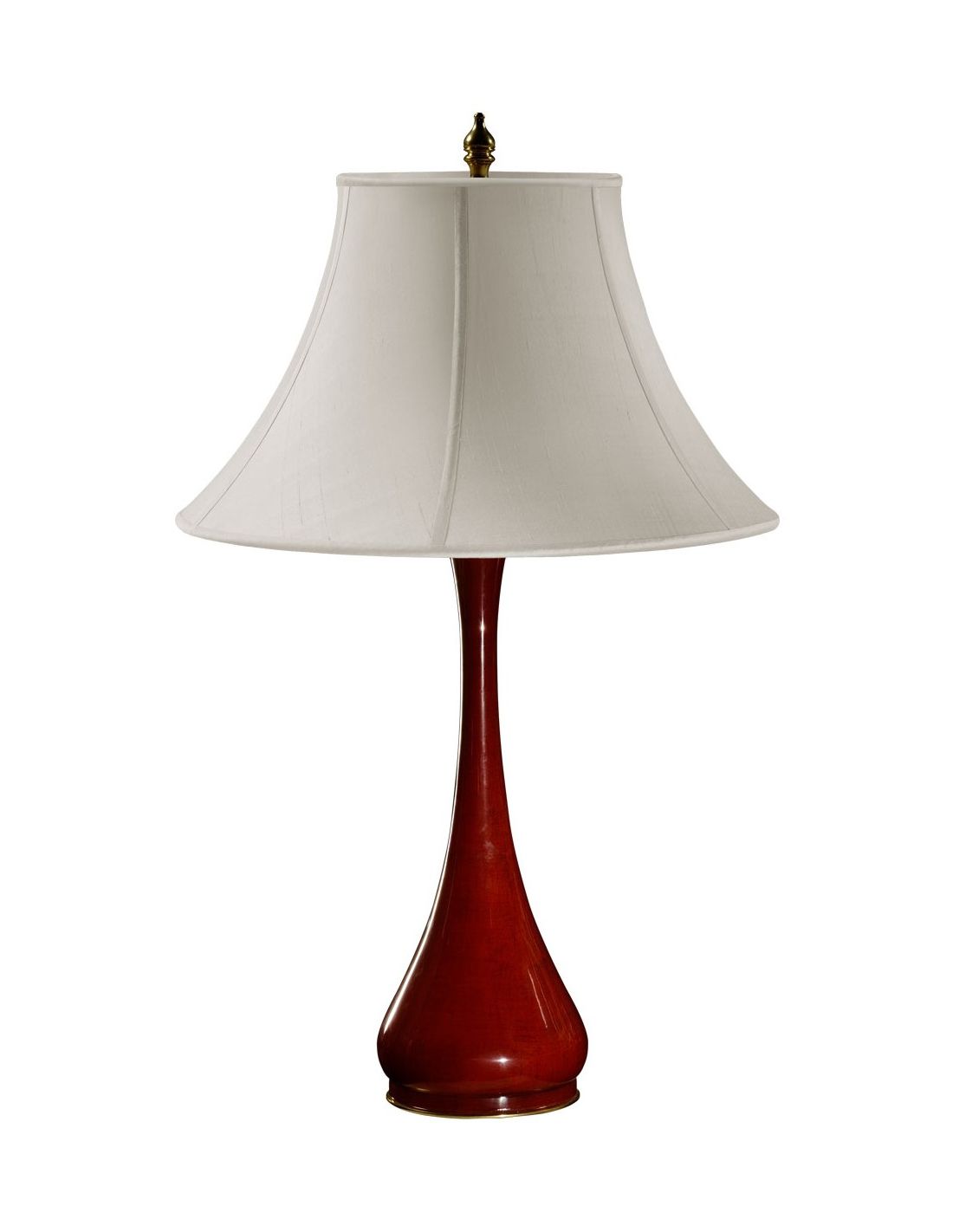 Large Black Lacquered Table Lamp