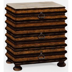 Chest of Drawers Rustic walnut chest of drawer