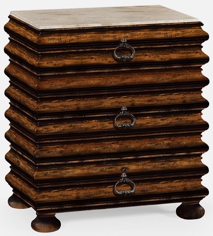 Chest of Drawers Rustic walnut chest of drawer