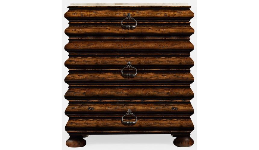 Chest of Drawers Rustic walnut chest of drawer