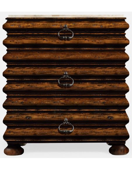 Chest of Drawers Rustic walnut chest of drawer