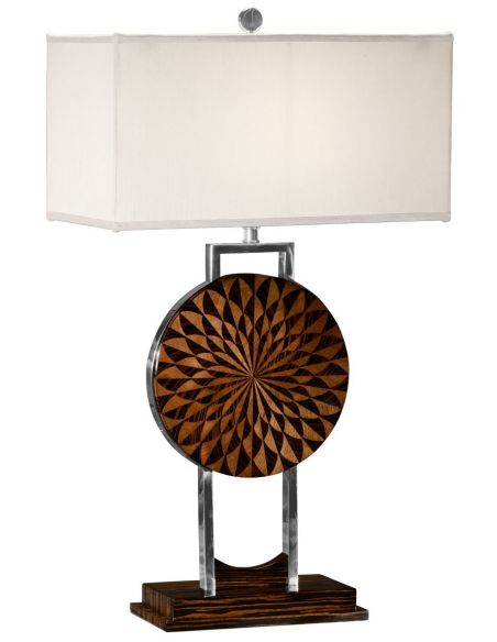 Table Lamps Feather inlay table lamp