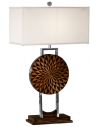 Table Lamps Feather inlay table lamp