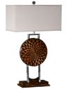 Table Lamps Feather inlay table lamp
