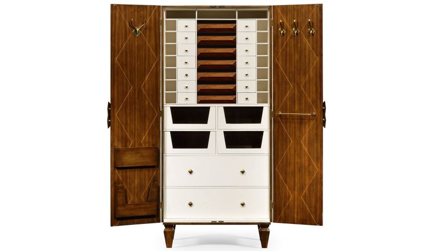 Display Cabinets and Armories Walnut dresser armoire