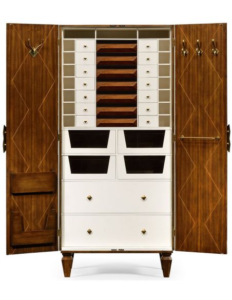 Display Cabinets and Armories Walnut dresser armoire