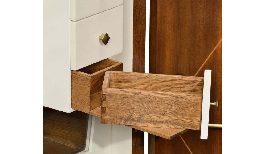 Display Cabinets and Armories Walnut dresser armoire