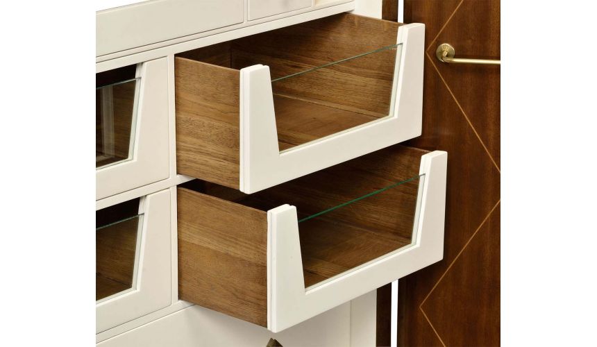 Display Cabinets and Armories Walnut dresser armoire