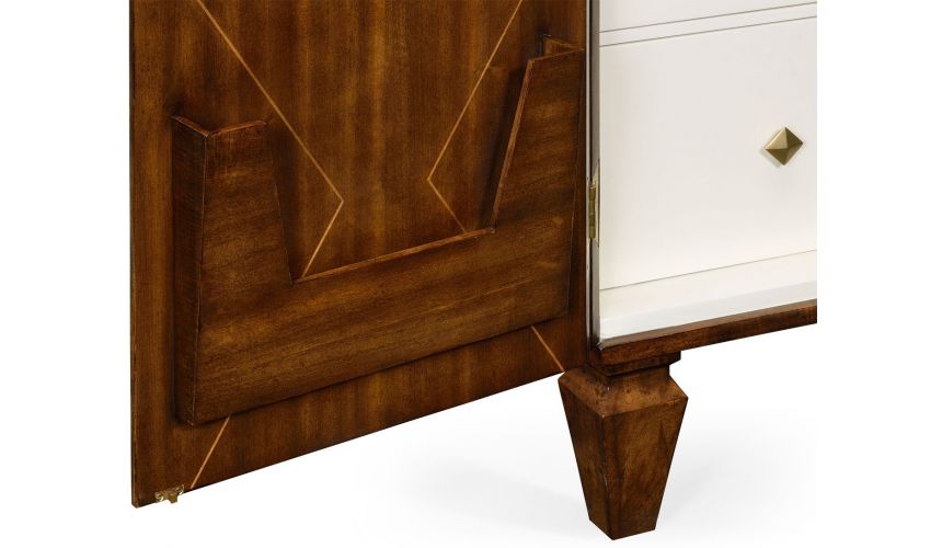 Display Cabinets and Armories Walnut dresser armoire