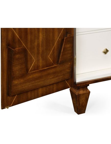 Display Cabinets and Armories Walnut dresser armoire