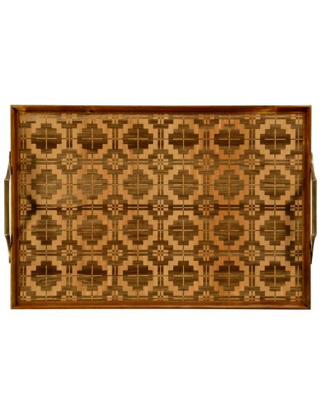 Tabletop Decor Rectangular inlaid tray