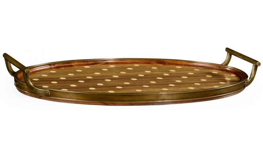 Tabletop Decor Polka dots oval tray