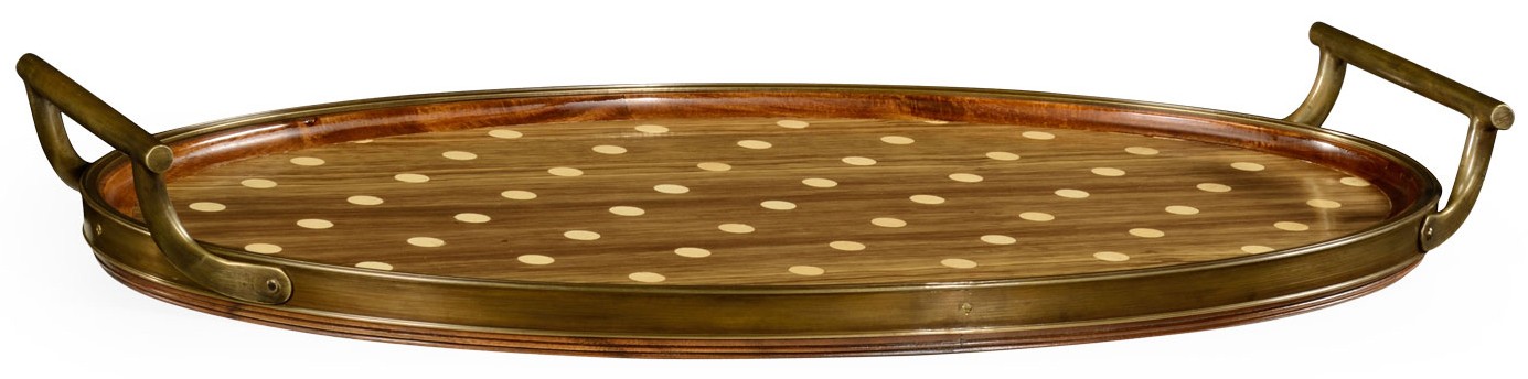Tabletop Decor Polka dots oval tray