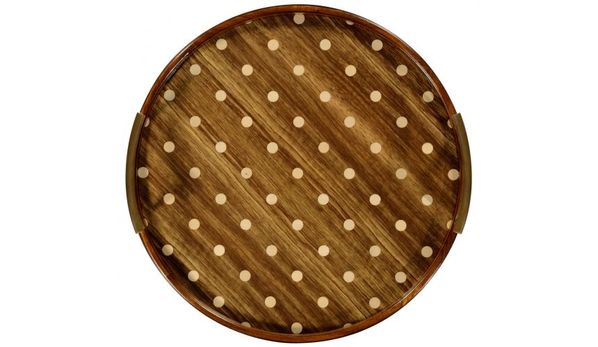 Tabletop Decor Circular polka dot tray