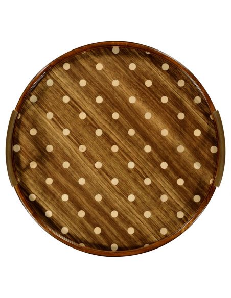 Tabletop Decor Circular polka dot tray