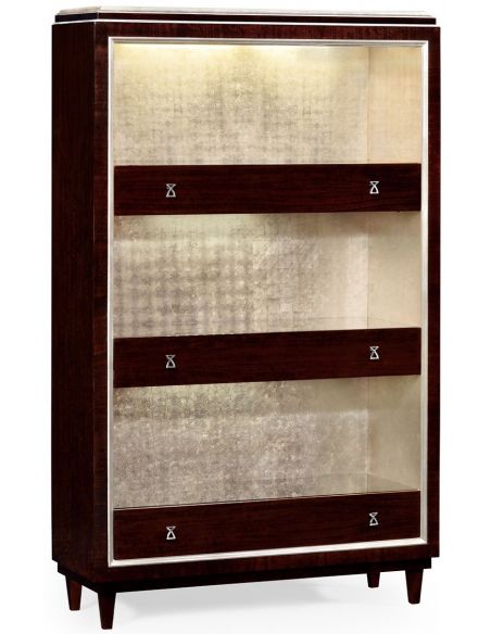 Chic stainless steel bookcase