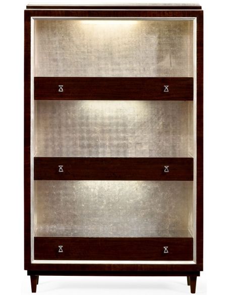 Bookcases Chic stainless steel bookcase