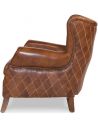 Luxury Leather & Upholstered Furniture Brown Leather Arm Chair 445