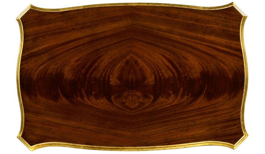 TABLES - SIDE, LAMP & BEDSIDE Nesting tables with gilt carved detailling