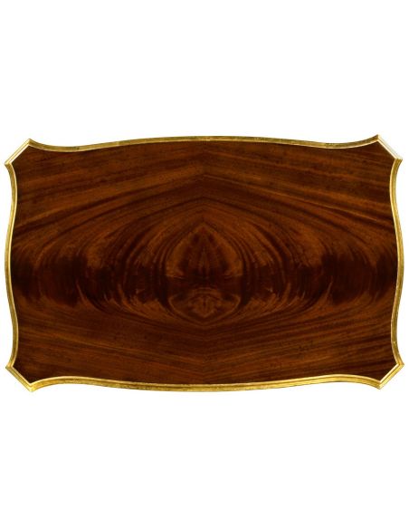 TABLES - SIDE, LAMP & BEDSIDE Nesting tables with gilt carved detailling