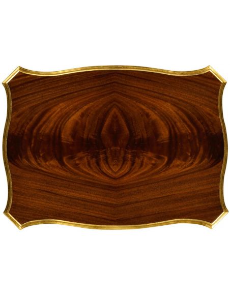 TABLES - SIDE, LAMP & BEDSIDE Nesting tables with gilt carved detailling
