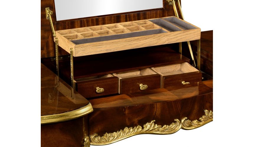 Dressing Vanities & Furnishings Dressing table with gilt carved detailling