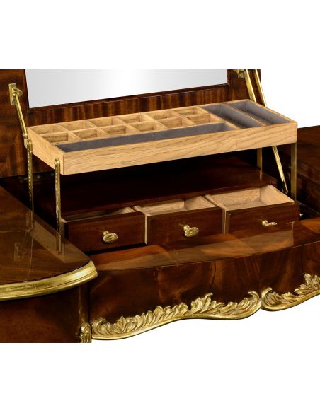 Dressing Vanities & Furnishings Dressing table with gilt carved detailling