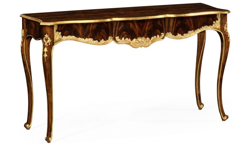 Console & Sofa Tables Console table with gilded carving