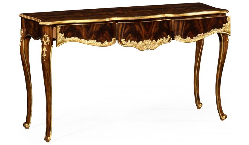 Console & Sofa Tables Console table with gilded carving