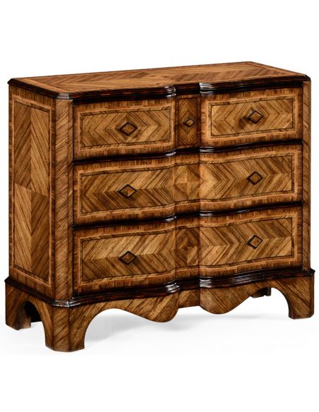 Large argentinian walnut chest of drawers