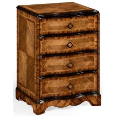 Chest of Drawers Small chest with decorative argentinian walnut veneer