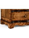 Chest of Drawers Small chest with decorative argentinian walnut veneer