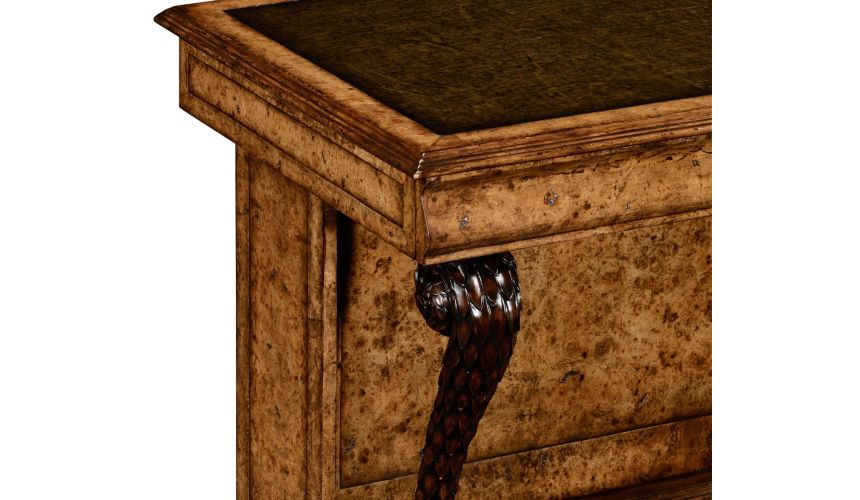 Executive Desks Burl oak \\"pangolin\\" writing desk