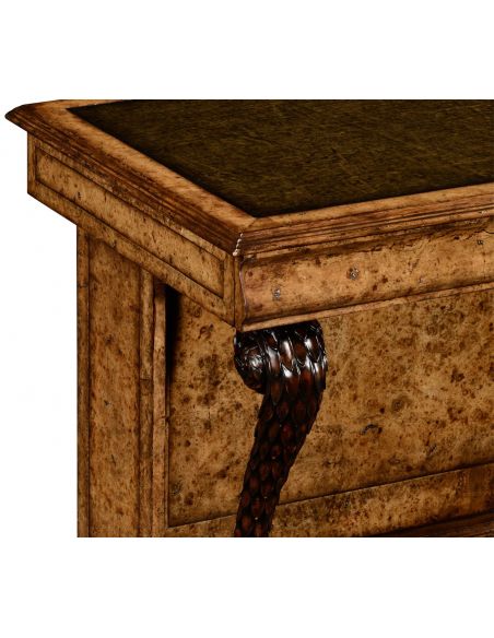 Executive Desks Burl oak \\"pangolin\\" writing desk