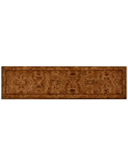 Bookcases George II style burl oak bookcase
