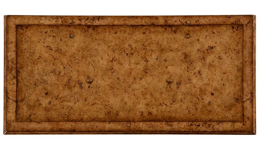 Chest of Drawers Burl veneered gentleman's writing chest