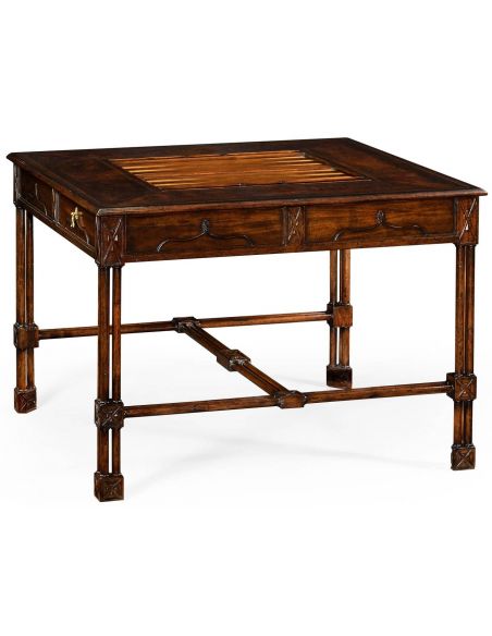 Game Card Tables & Game Chairs Chippendale gothic games table (large)