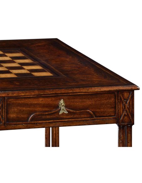 Game Card Tables & Game Chairs Chippendale gothic games table (large)