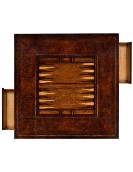 Game Card Tables & Game Chairs Chippendale gothic games table (large)