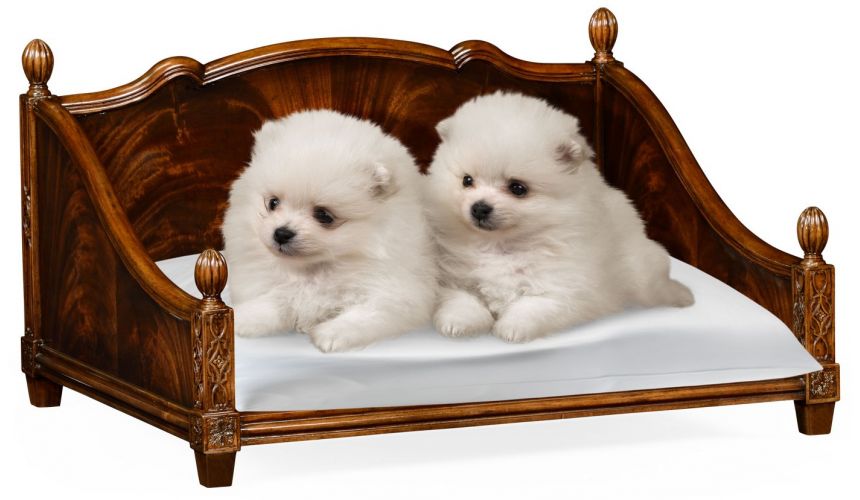 LUXURY BEDROOM FURNITURE Mahogany veneer dog bed