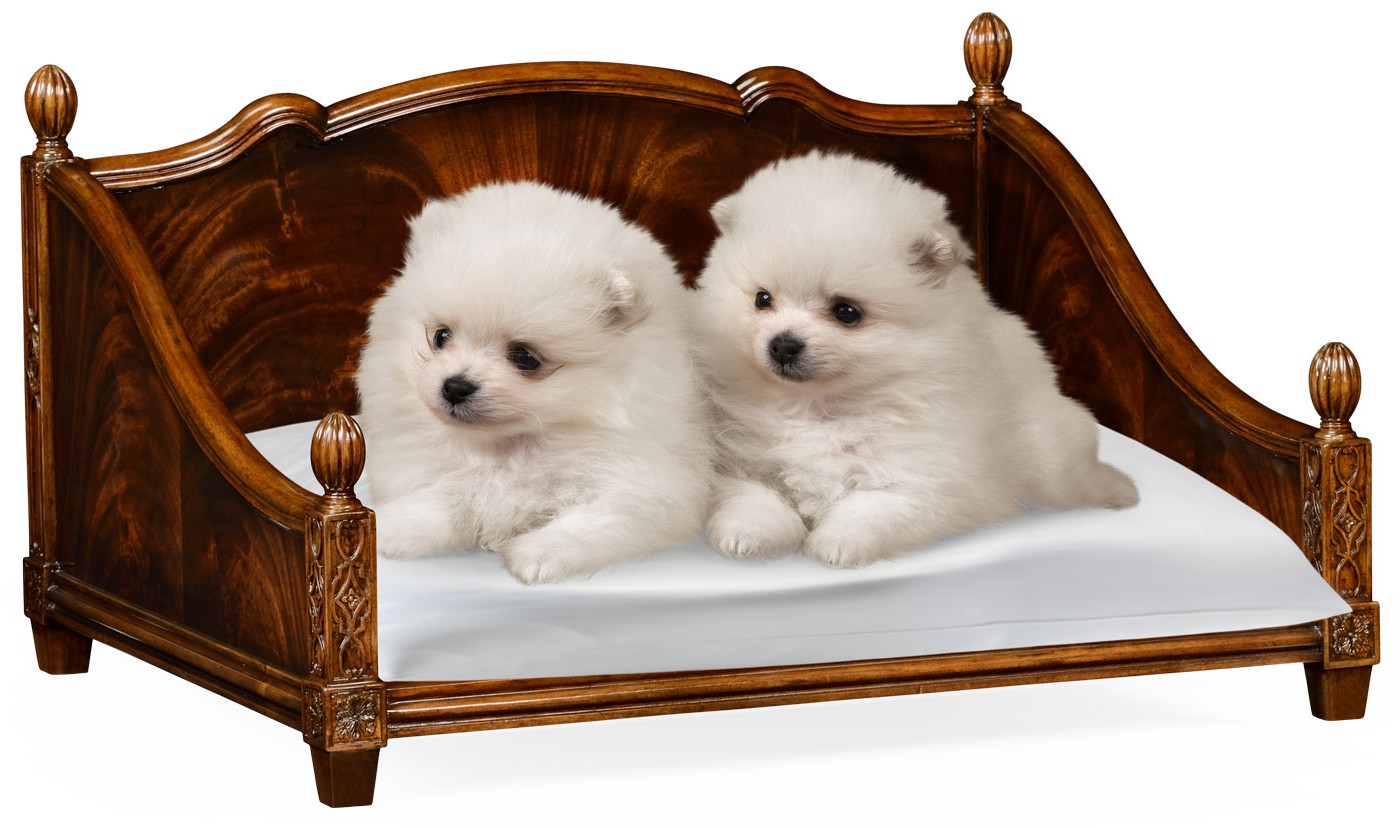 LUXURY BEDROOM FURNITURE Mahogany veneer dog bed