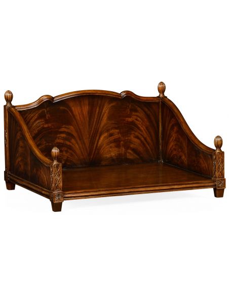 LUXURY BEDROOM FURNITURE Mahogany veneer dog bed