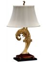 Table Lamps Asymmetric gilded leaf table lamp