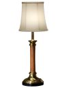 Table Lamps Brass and leather table lamp