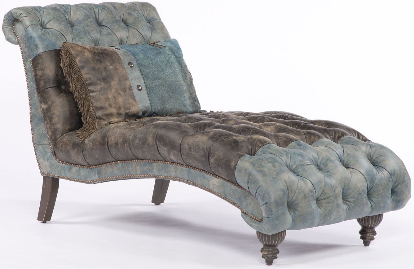 Luxury Leather & Upholstered Furniture Tufted Settee/Chaise